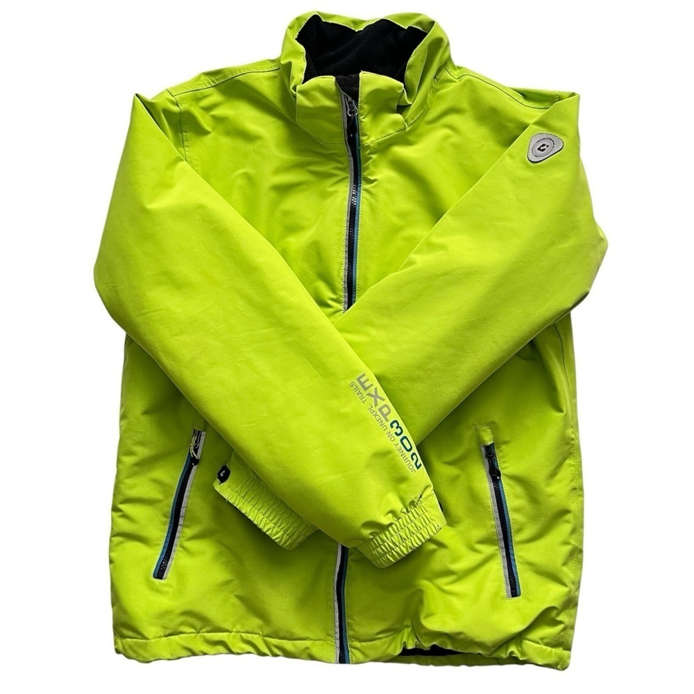 Killtec Ski Jacket EXP302 Waterproof Windproof Boys Size 16 Neon Yellow / Green